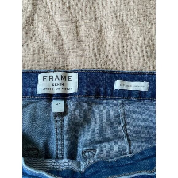 FRAME Le Flare de Francoise Flare Jeans in Larrabee Size 27 - Picture 6 of 10